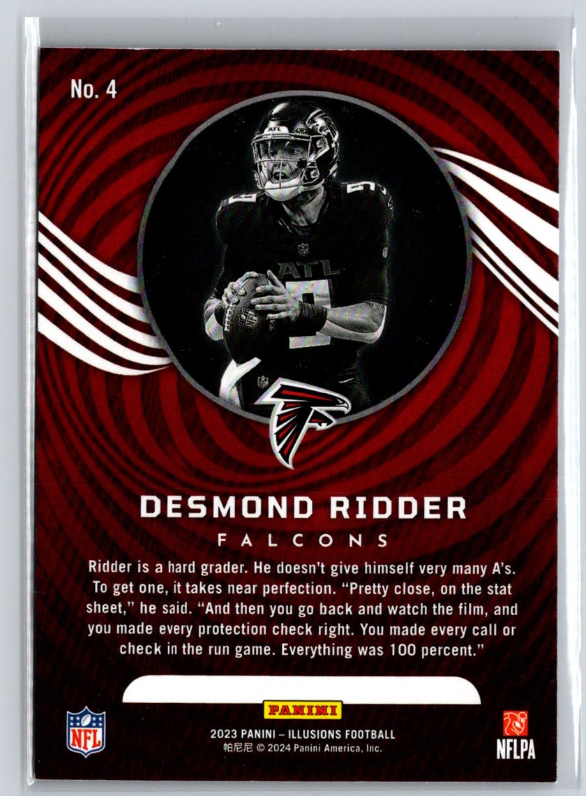 2023 Panini Illusions #4 Desmond Ridder Diamond Trophy Collection J55