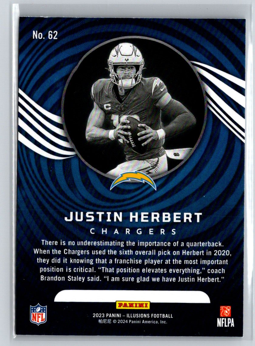 2023 Panini Illusions #62 Justin Herbert J55