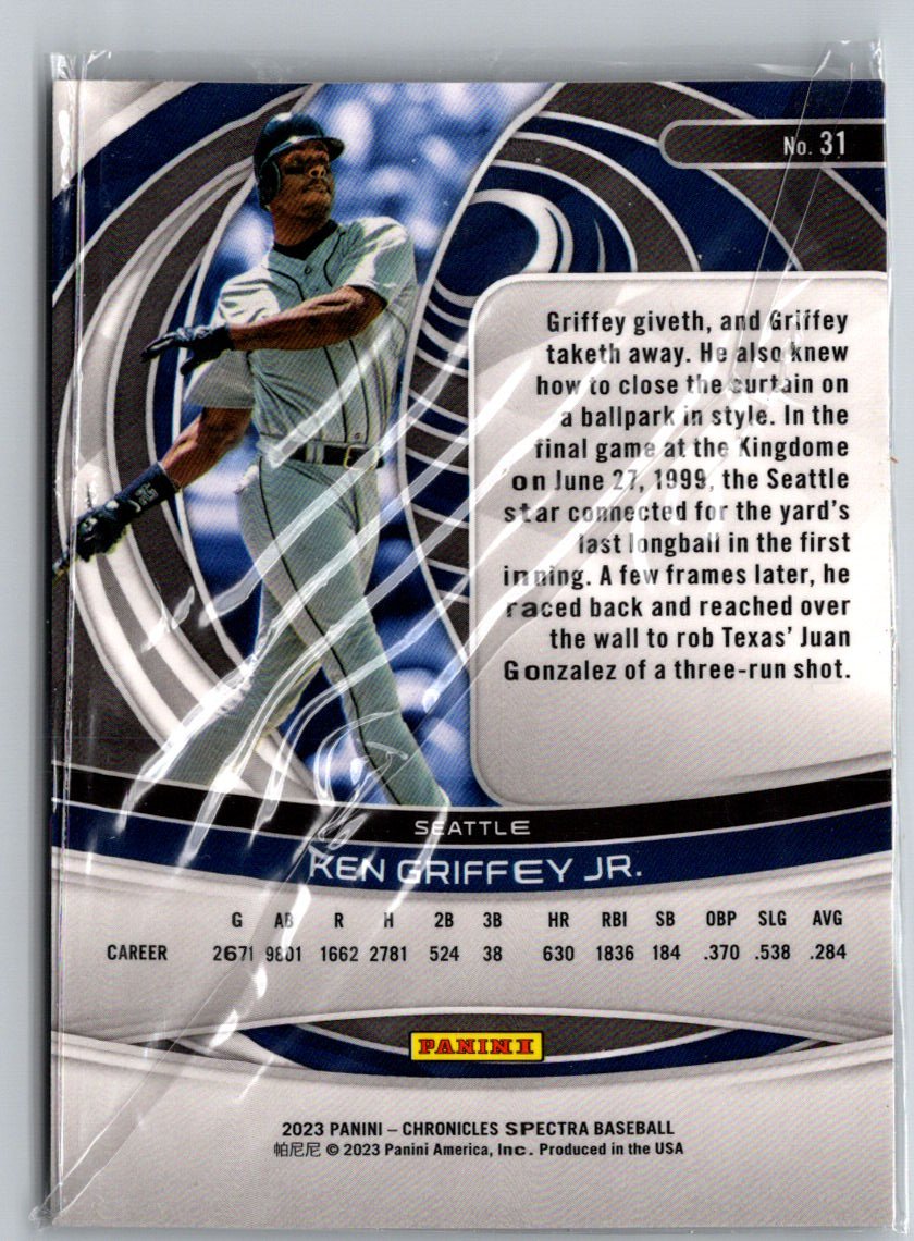 2023 Panini Chronicles - Spectra #31 Ken Griffey Jr. J57