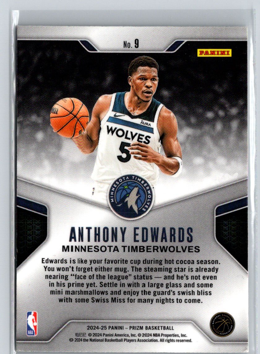2024-25 Panini Prizm #9 Anthony Edwards Dominance J57