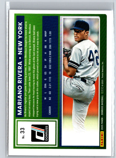 2025 Donruss #33 Mariano Rivera Red and Blue J58
