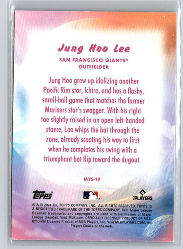 2024 Topps Update #MYS-19 Jung Hoo Lee Mystical J58
