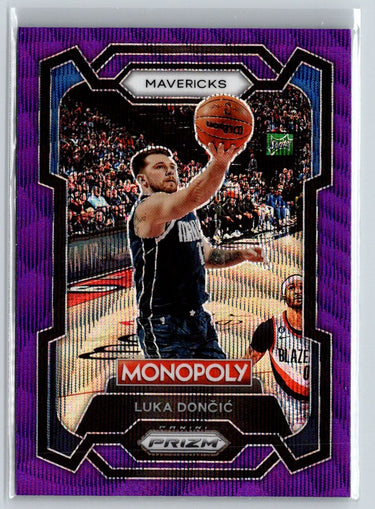 2023-24 Panini Prizm Monopoly #22 Luka Doncic Purple wave J59