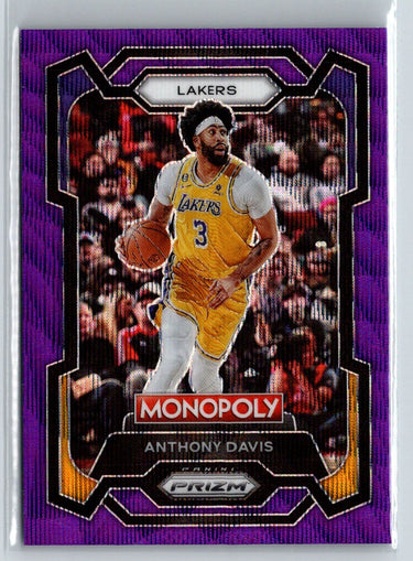 2023-24 Panini Prizm Monopoly #41 Anthony Davis Purple J59