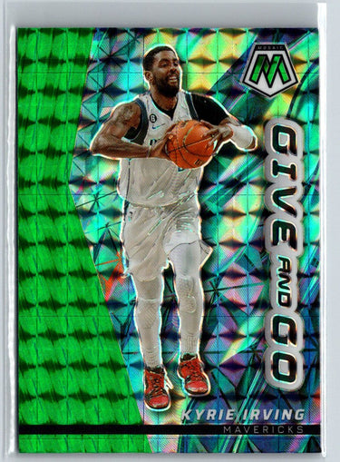 2022-23 Panini Mosaic #12 Kyrie Irving Give and Go Mosaic Green J59