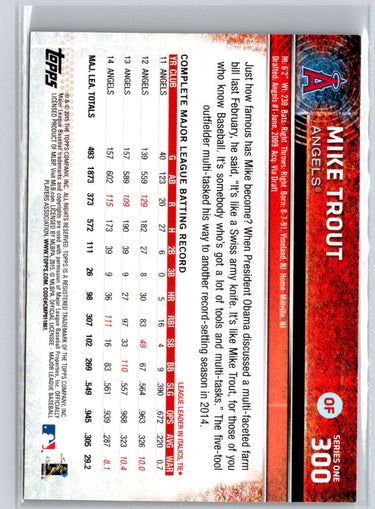 2015 Topps Opening Day #77 Mike Trout J59