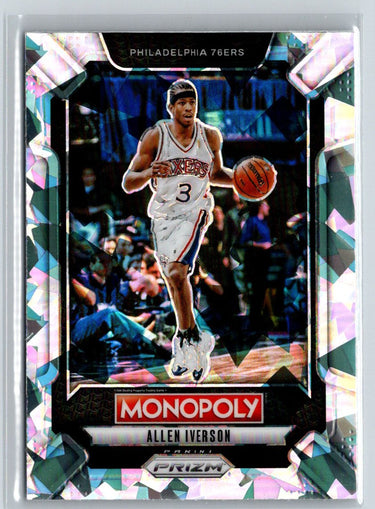 2024-25 Panini Prizm Monopoly #LEG1 Allen Iverson Legends Ice Prizms J60