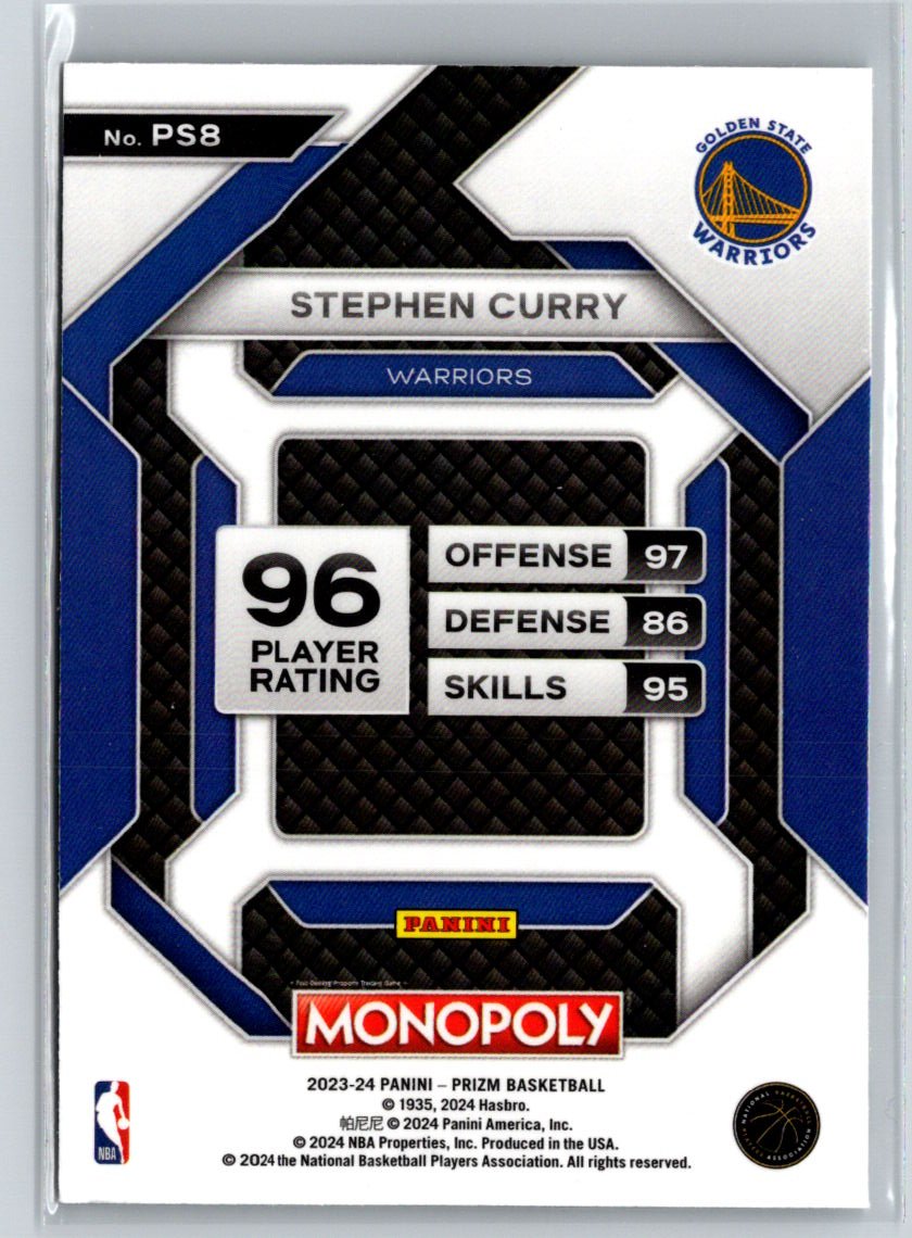 2023-24 Panini Prizm Monopoly #PS8 Stephen Curry All-Star J60