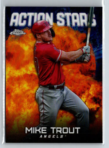 2023 Topps Chrome Update #ASC-29 Mike Trout Action Stars J60