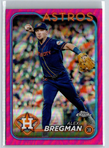 2024 Topps Chrome #53 Alex Bregman Pink Refractors J61