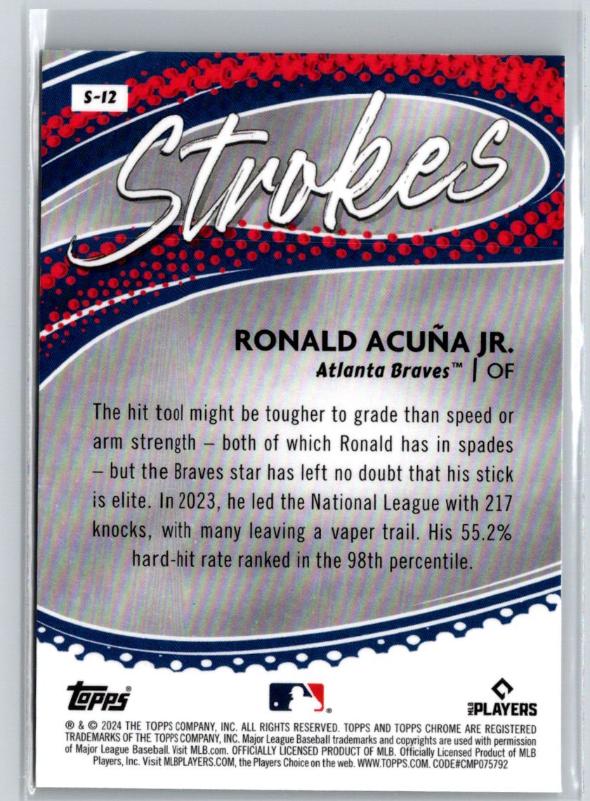 2024 Topps Chrome #S-12 Ronald Acuna Jr. Strokes J61