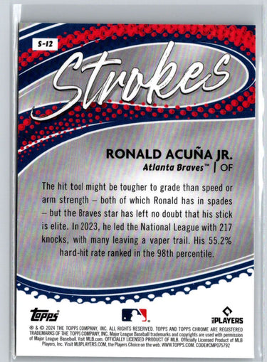 2024 Topps Chrome #S-12 Ronald Acuna Jr. Strokes J61