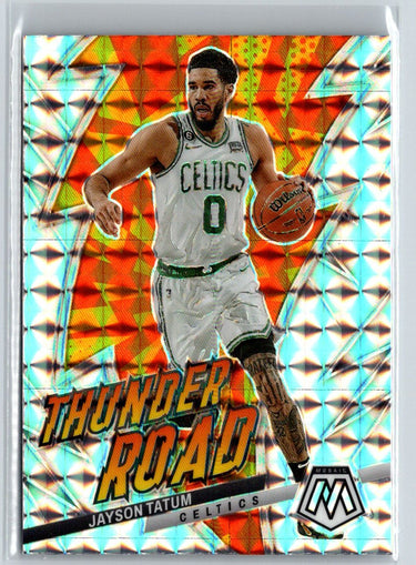 2022-23 Panini Mosaic #10 Jayson Tatum Thunder Road Mosaic J62
