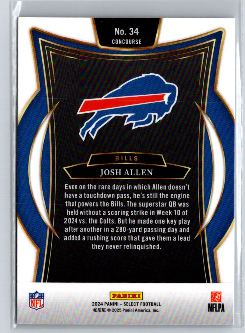 2024 Panini Select #34 Josh Allen J62