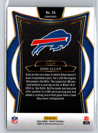 2024 Panini Select #34 Josh Allen J62