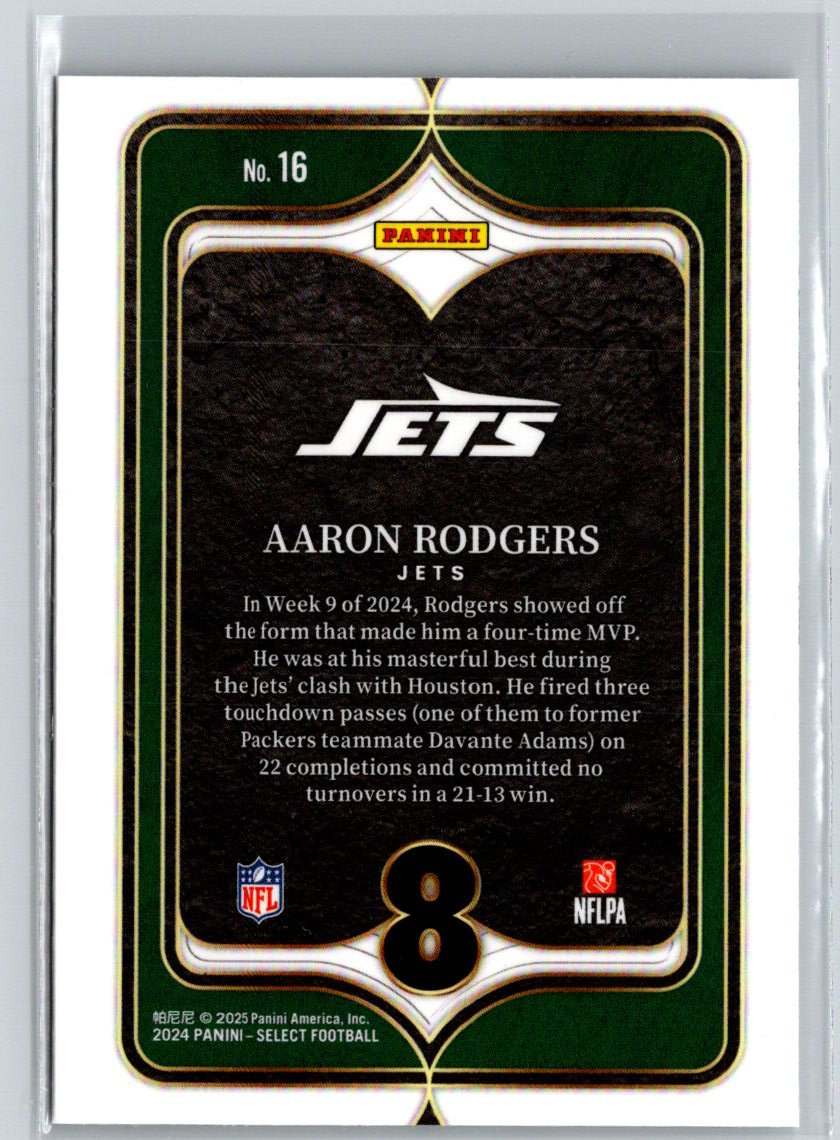 2024 Panini Select - Select Numbers #16 Aaron Rodgers J62