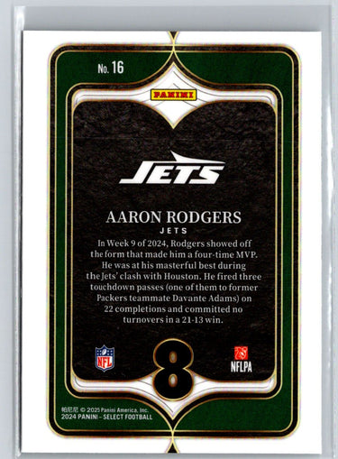 2024 Panini Select - Select Numbers #16 Aaron Rodgers J62