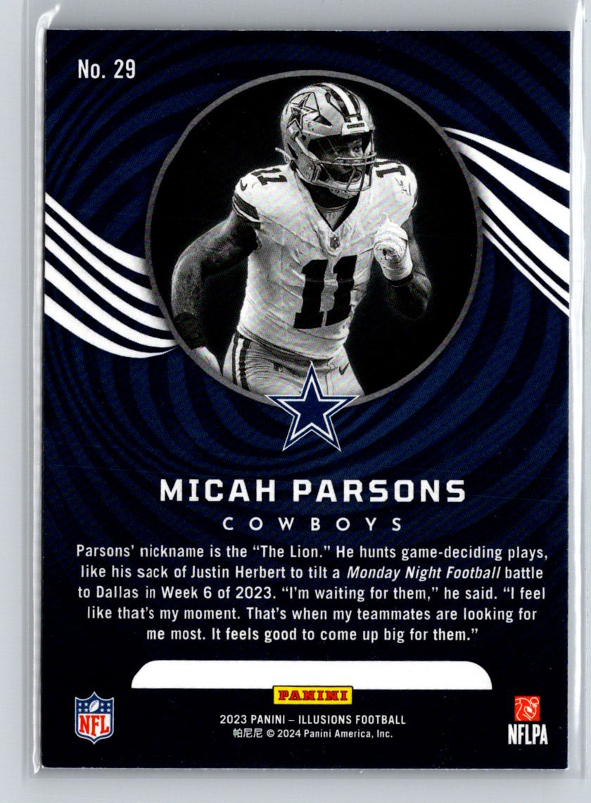 2023 Panini Illusions #29 Micah Parsons J63