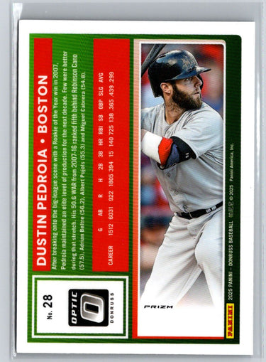 2025 Donruss - Optic Circles #28 Dustin Pedroia J64