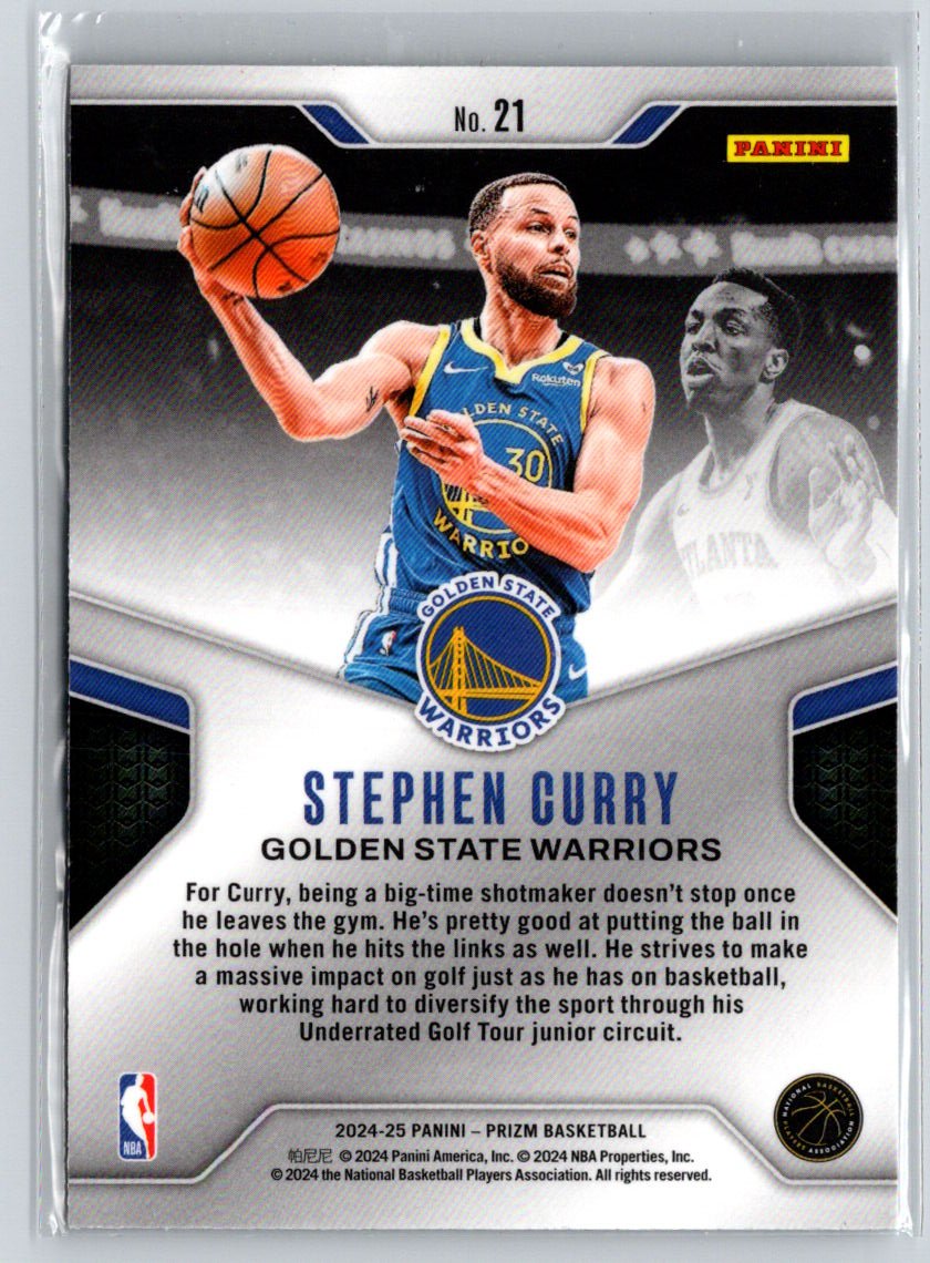 2020-21 Panini Prizm #24 Stephen Curry Dominance J64