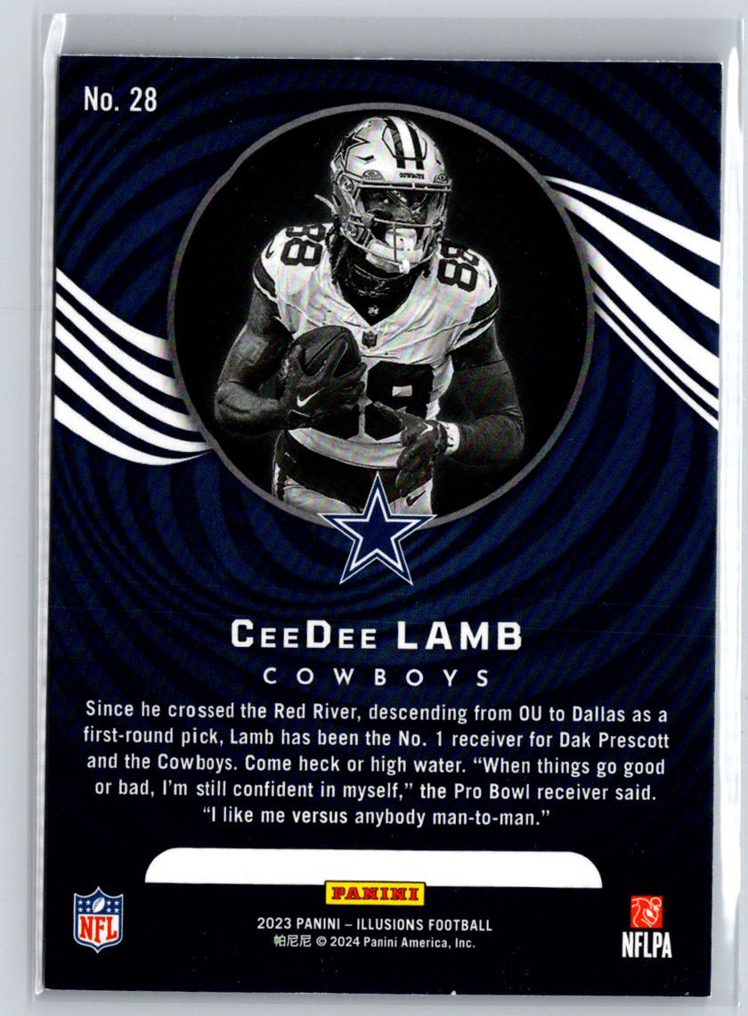 2023 Panini Illusions #28 CeeDee Lamb Retail J65