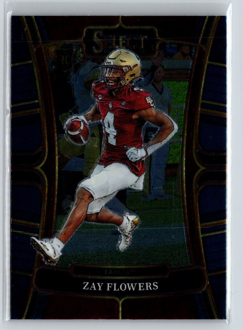 2023 Panini Select Draft Picks #17 Zay Flowers Blue Retail J65