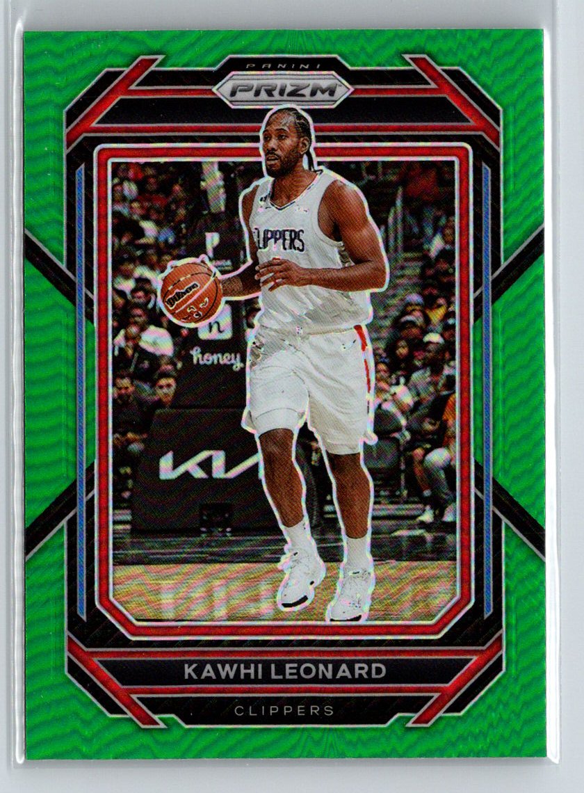 2022-23 Panini Prizm #128 Kawhi Leonard Prizms Green J65