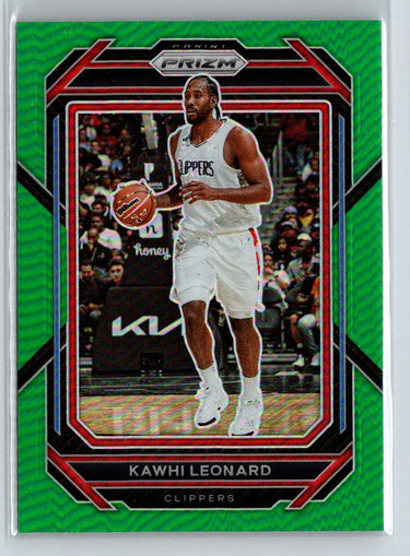 2022-23 Panini Prizm #128 Kawhi Leonard Prizms Green J65