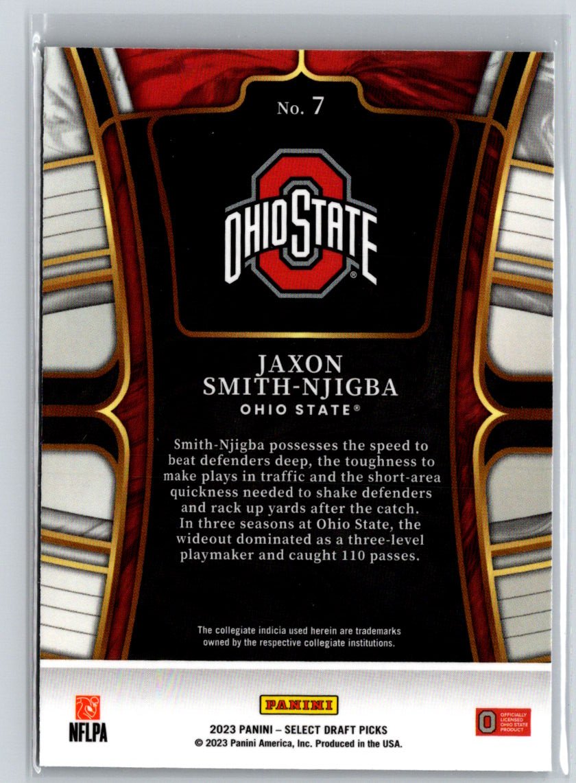 2023 Panini Select Draft Picks #7 Jaxon Smith-Njigba J66