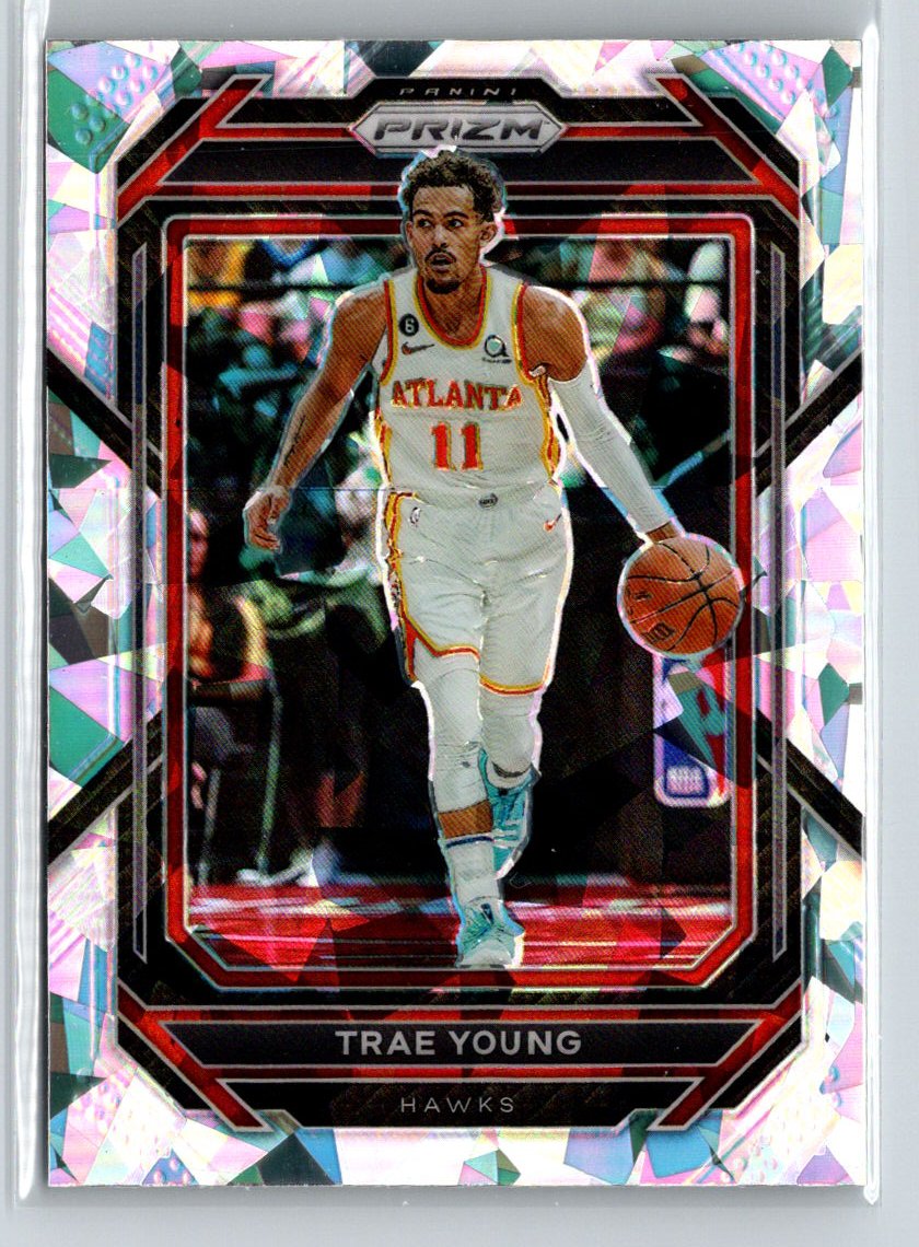 2022-23 Panini Prizm #164 Trae Young Prizms Ice J66