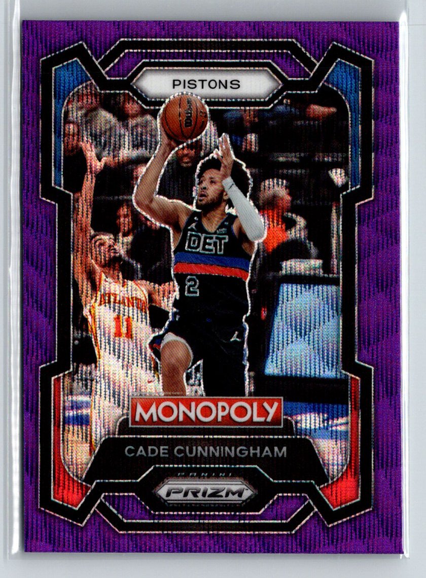 2023-24 Panini Prizm Monopoly #25 Cade Cunningham Purple J66