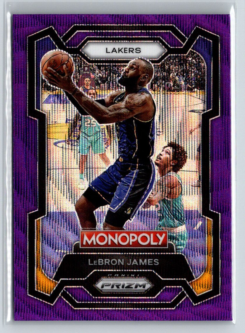 2023-24 Panini Prizm Monopoly #40 LeBron James Purple J66