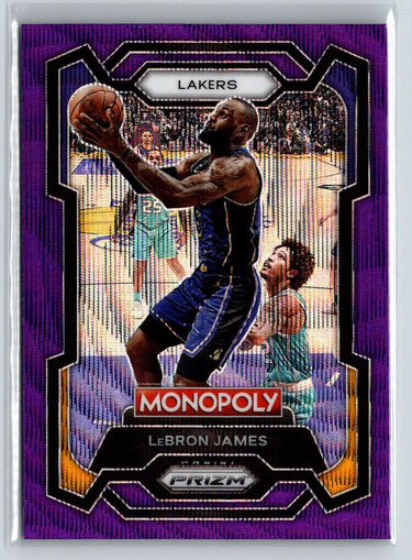 2023-24 Panini Prizm Monopoly #40 LeBron James Purple J66