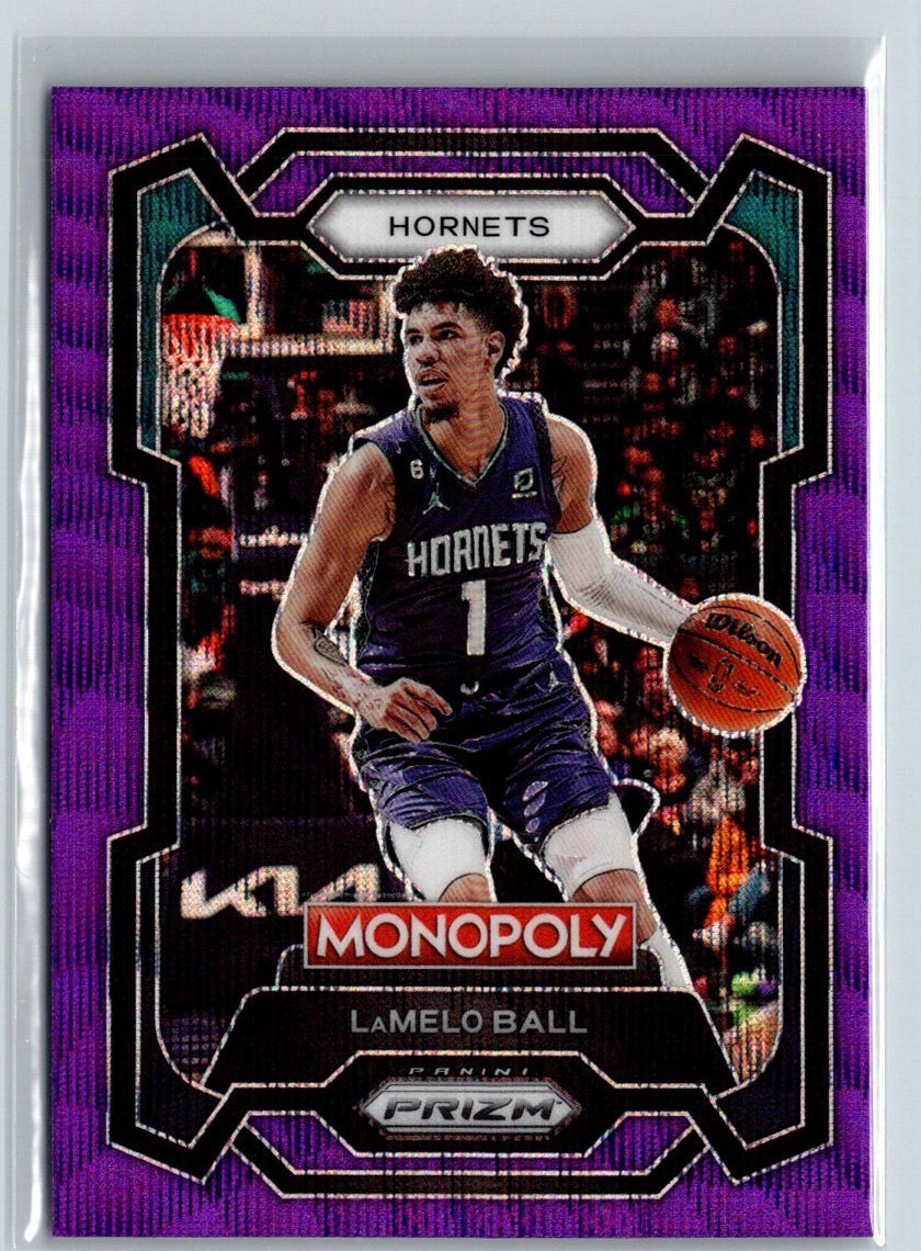 2023-24 Panini Prizm Monopoly #13 LaMelo Ball Purple J66