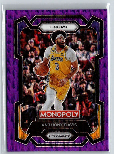 2023-24 Panini Prizm Monopoly #41 Anthony Davis Purple J66