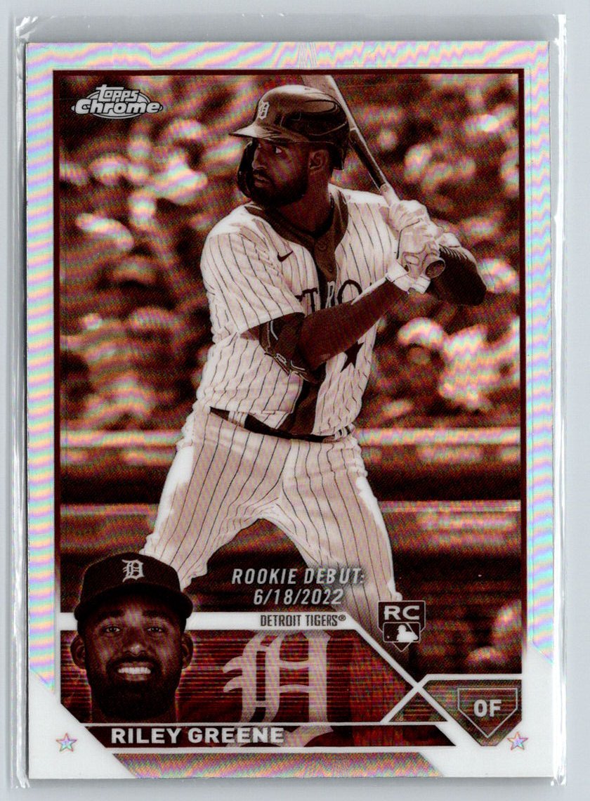 2023 Topps Chrome Update #USC128 Riley Greene Refractor J67