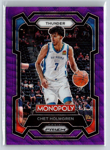 2023-24 Panini Prizm Monopoly #62 Chet Holmgren Purple J67