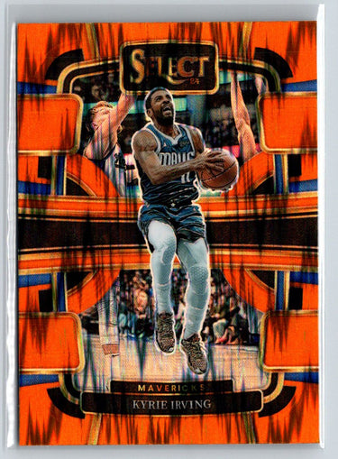 2023-24 Panini Select #21 Kyrie Irving Orange Tectonic Prizms J67