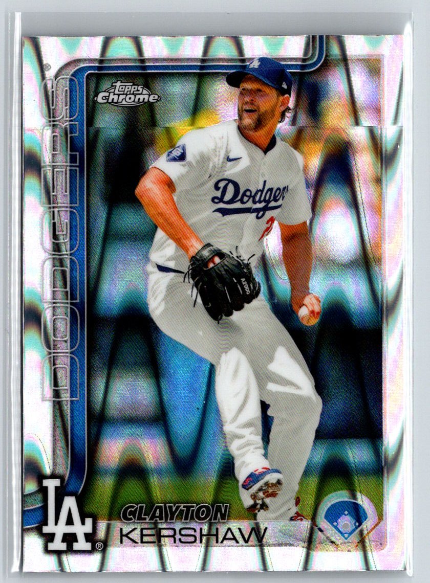 2025 Topps Chrome #88 Clayton Kershaw Raywave Refractors J69