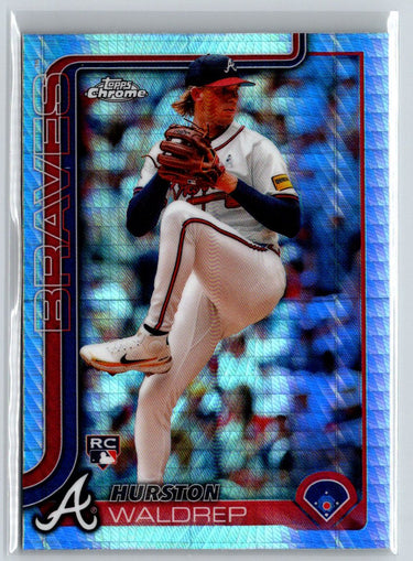 2025 Topps Chrome #90 Hurston Waldrep Prism Refractors J69