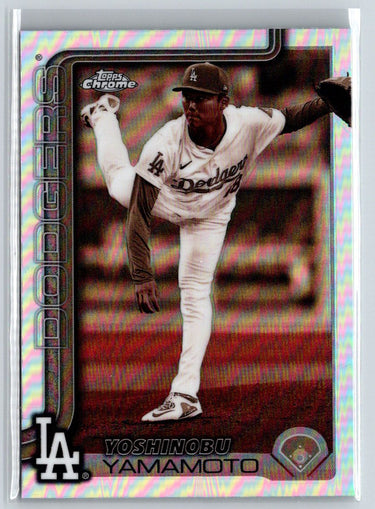 2025 Topps Chrome #179 Yoshinobu Yamamoto Sepia Refractors J69