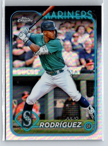 2024 Topps Chrome #300 Julio Rodríguez Refractors J70