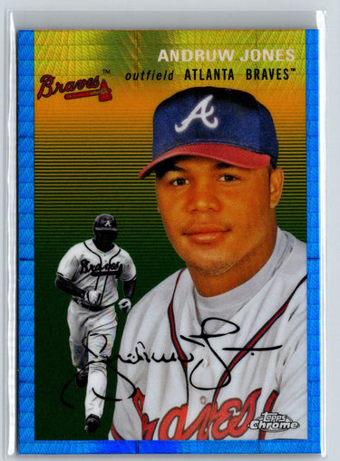 2023 Topps Chrome Platinum #17 Andruw Jones Blue Prism Refractors J70