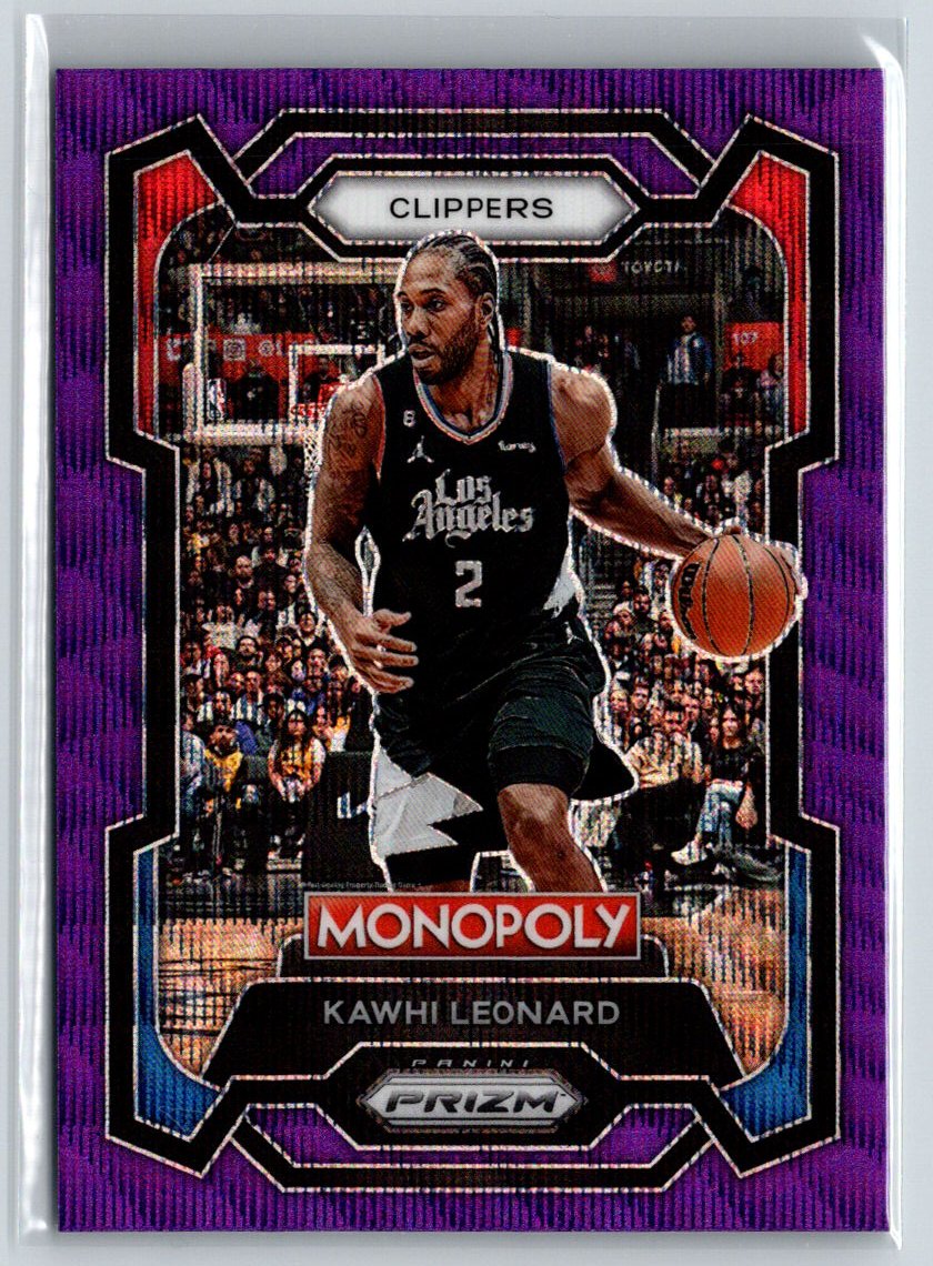 2023-24 Panini Prizm Monopoly #37 Kawhi Leonard Purple J70