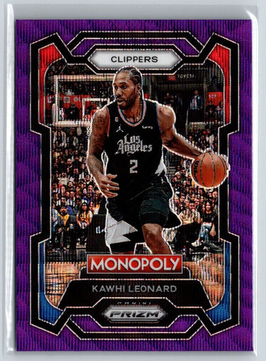 2023-24 Panini Prizm Monopoly #37 Kawhi Leonard Purple J70
