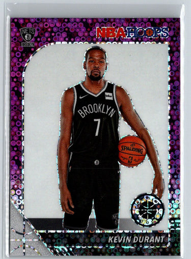 2019-20 Hoops Premium Stock #61 Kevin Durant Prizms Purple Disco K01