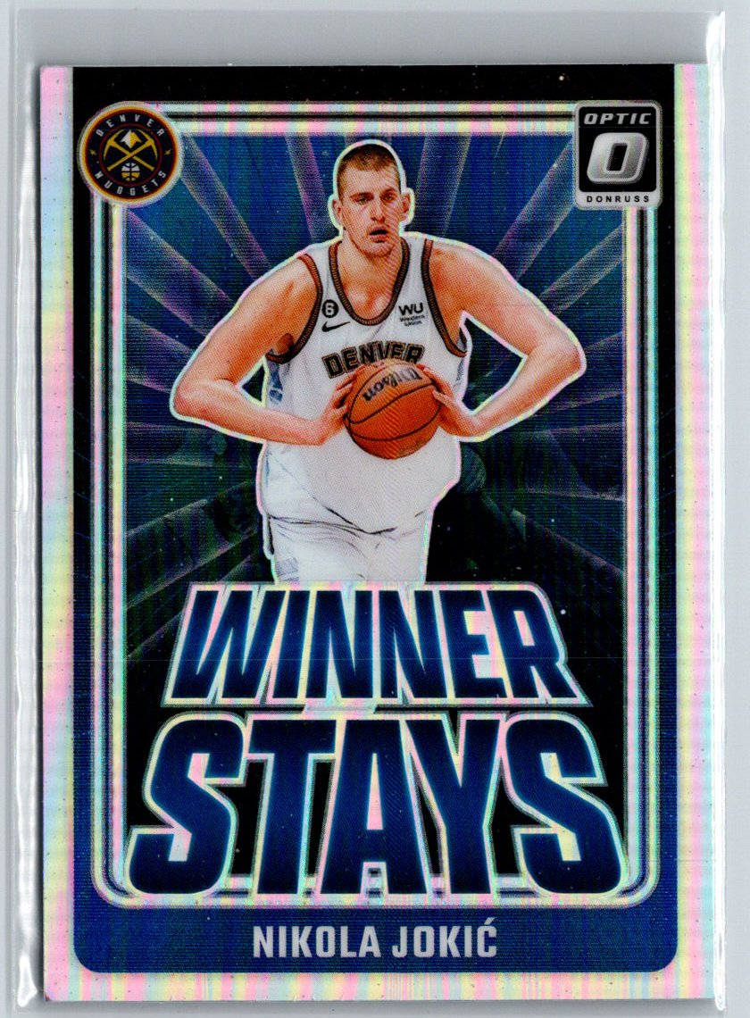 2024-25 Donruss Optic #6 Nikola Jokic Winner Stays Holo K01