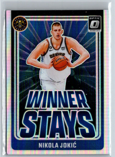 2024-25 Donruss Optic #6 Nikola Jokic Winner Stays Holo K01