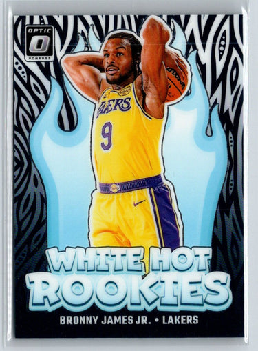 2024-25 Donruss Optic #15 Bronny James Jr. White Hot Rookies K02