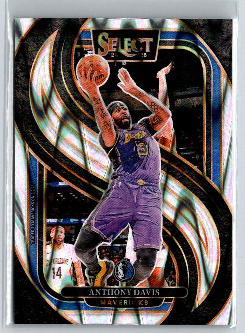 2024-25 Panini Select #149 Anthony Davis Silver Prizm K02